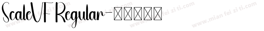 ScaleVF Regular字体转换